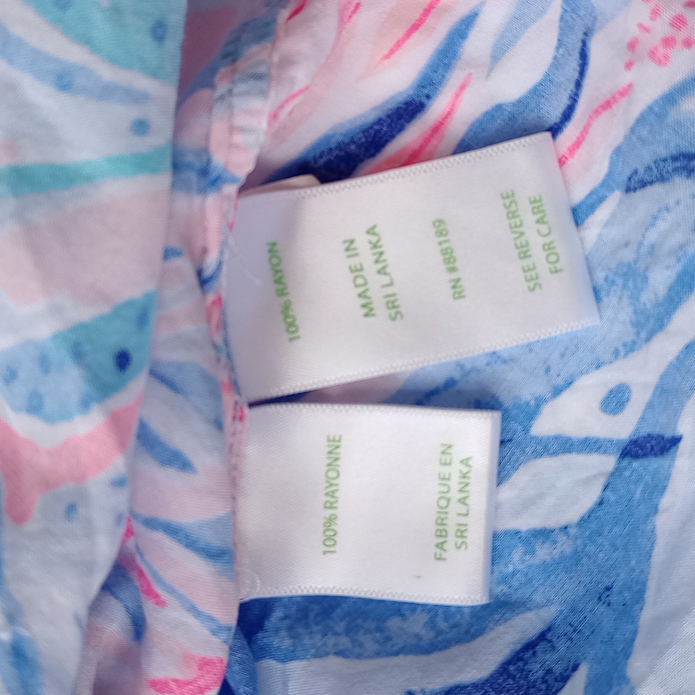Lilly Pulitzer Natalie Printed Swim Cover Up Small - Picture 9 of 10